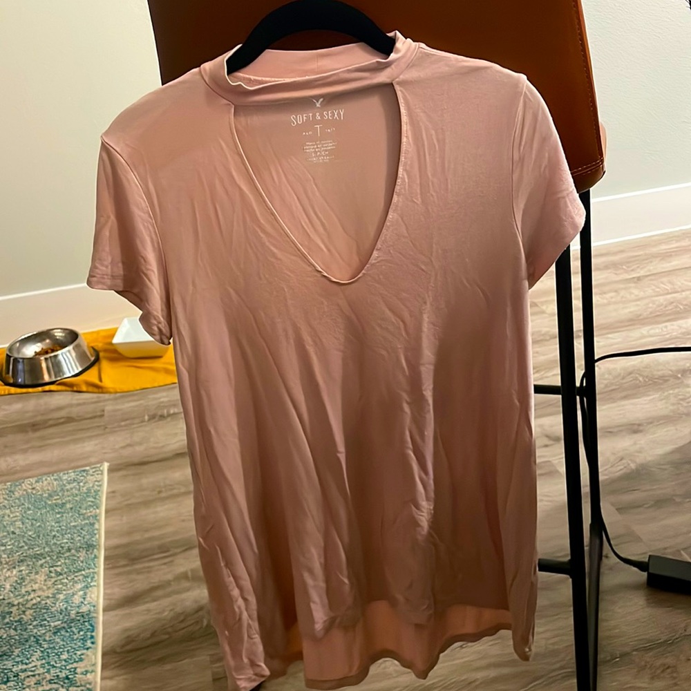 American Eagle high neck blouse